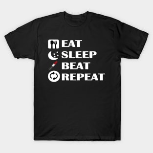 Makeup Eat, Sleep, Beat, Repeat T-Shirt